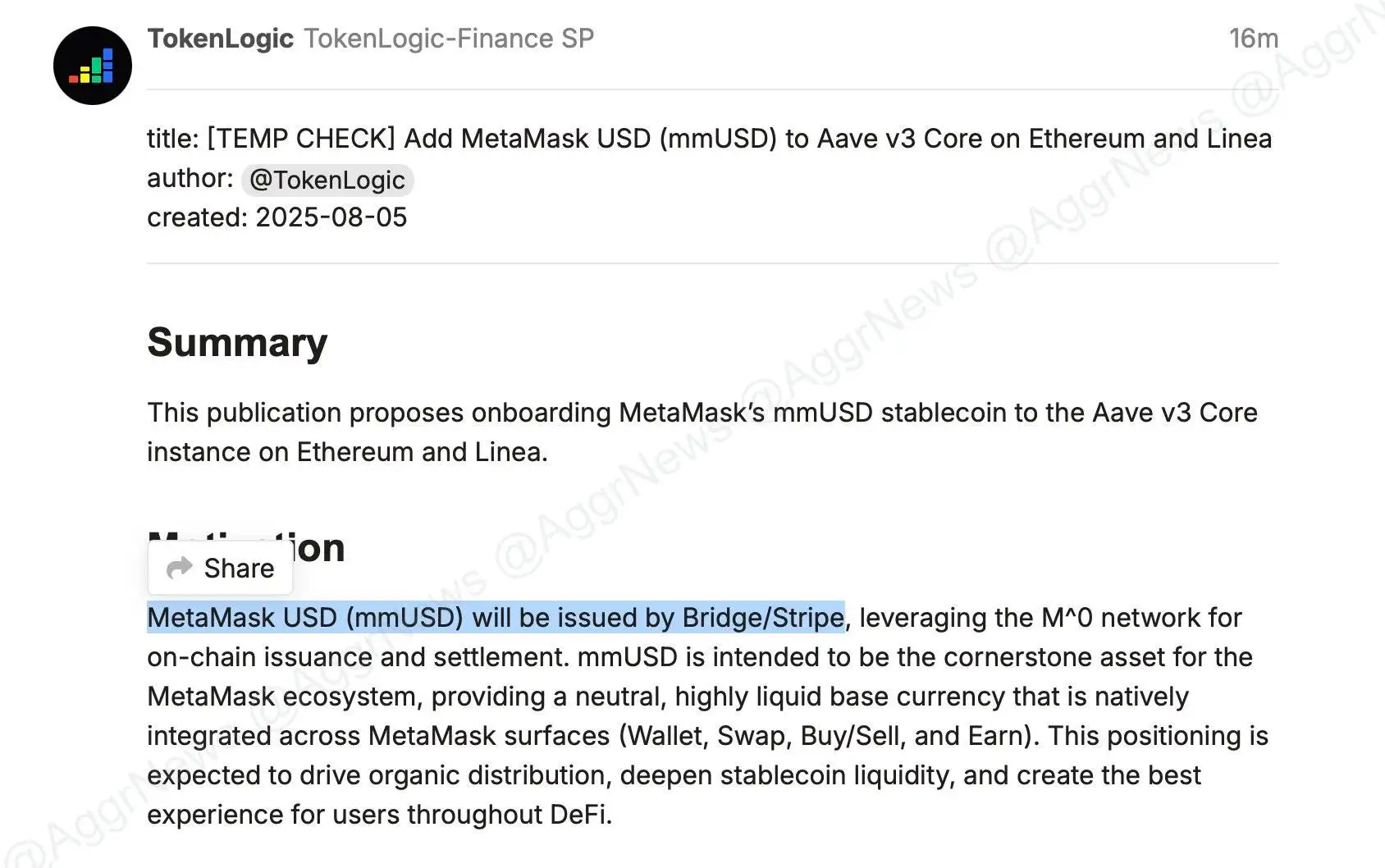 MetaMask与Stripe拟合作推mmUSD稳定币，基于M^0网络构建DeFi流动性新生态